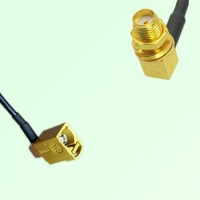 FAKRA SMB K 1027 Curry Female Jack RA to SMA Bulkhead Female RA Cable FAKRA SMB K 1027 Curry Female Jack RA to SMA Bulkhead Female RA Cable