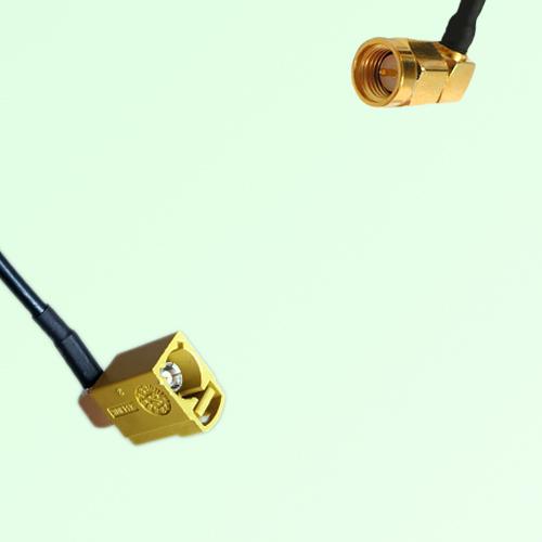 FAKRA SMB K 1027 Curry Female Jack RA to SMA Male Plug RA Cable FAKRA SMB K 1027 Curry Female Jack RA to SMA Male Plug RA Cable
