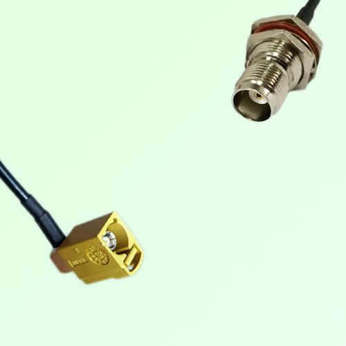 FAKRA SMB K 1027 curry Female Jack RA to TNC Bulkhead Female Cable FAKRA SMB K 1027 curry Female Jack RA to TNC Bulkhead Female Cable