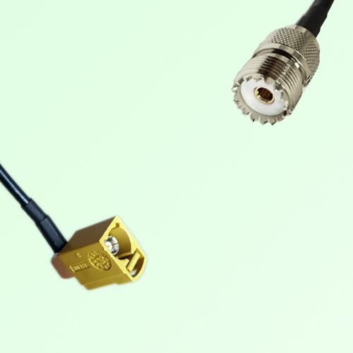 FAKRA SMB K 1027 curry Female Jack RA to UHF Female Jack Cable FAKRA SMB K 1027 curry Female Jack RA to UHF Female Jack Cable