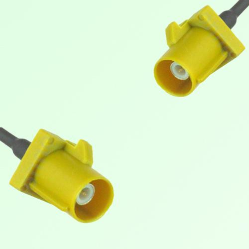 FAKRA SMB K 1027 Curry Male Plug to K 1027 Curry Male Plug Cable