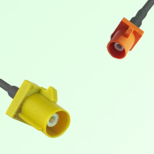FAKRA SMB K 1027 curry Male Plug to M 2003 pastel orange Male Cable FAKRA SMB K 1027 curry Male Plug to M 2003 pastel orange Male Cable