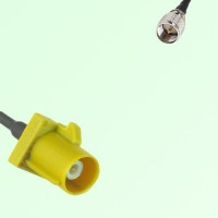 FAKRA SMB K 1027 curry Male Plug to Mini UHF Male Plug Cable FAKRA SMB K 1027 curry Male Plug to Mini UHF Male Plug Cable