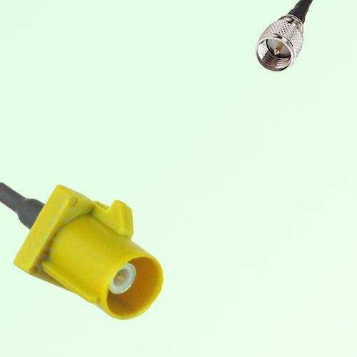 FAKRA SMB K 1027 curry Male Plug to Mini UHF Male Plug Cable FAKRA SMB K 1027 curry Male Plug to Mini UHF Male Plug Cable