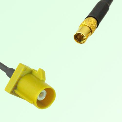 FAKRA SMB K 1027 Curry Male Plug to MMCX Female Jack Cable