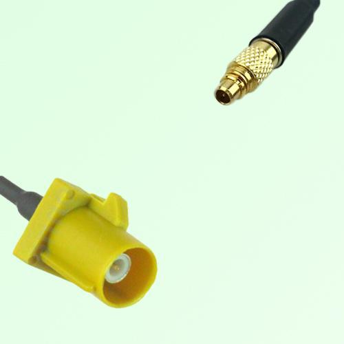 FAKRA SMB K 1027 Curry Male Plug to MMCX Male Plug Cable