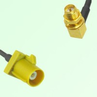 FAKRA SMB K 1027 curry Male to RP SMA Bulkhead Female RA Cable FAKRA SMB K 1027 curry Male to RP SMA Bulkhead Female RA Cable