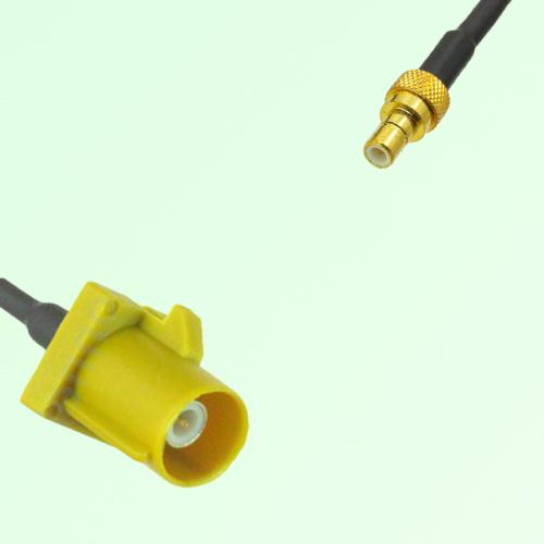 FAKRA SMB K 1027 Curry Male Plug to SMB Male Plug Cable