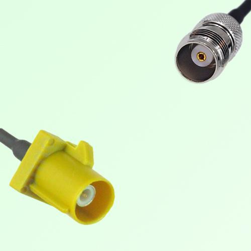 FAKRA SMB K 1027 curry Male Plug to TNC Female Jack Cable FAKRA SMB K 1027 curry Male Plug to TNC Female Jack Cable