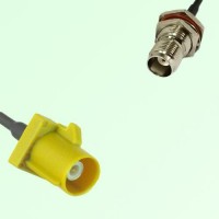 FAKRA SMB K 1027 curry Male Plug to TNC Bulkhead Female Jack Cable FAKRA SMB K 1027 curry Male Plug to TNC Bulkhead Female Jack Cable