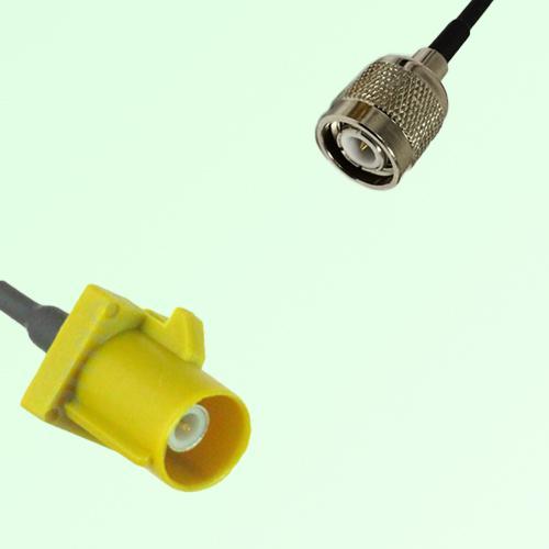 FAKRA SMB K 1027 curry Male Plug to TNC Male Plug Cable