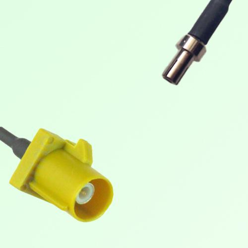 FAKRA SMB K 1027 curry Male Plug to TS9 Male Plug Cable