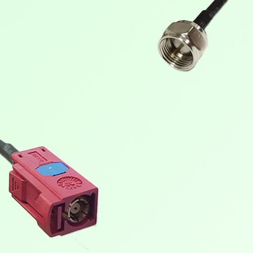 FAKRA SMB L 3002 carmin red Female Jack to F Male Plug Cable FAKRA SMB L 3002 carmin red Female Jack to F Male Plug Cable