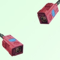 FAKRA SMB L 3002 carmin red Female to L 3002 carmin red Female Cable