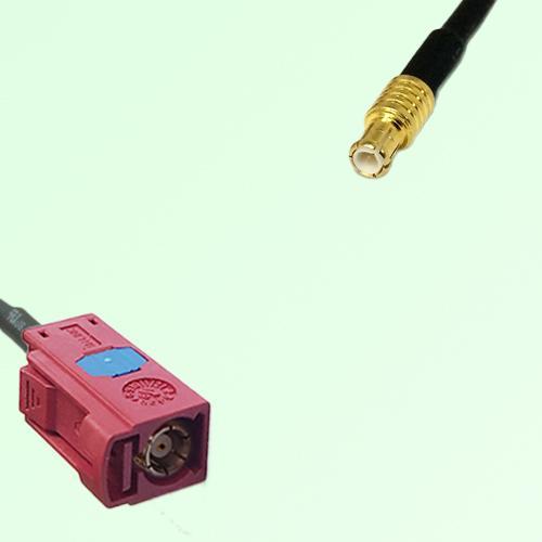 FAKRA SMB L 3002 carmin red Female Jack to MCX Male Plug Cable