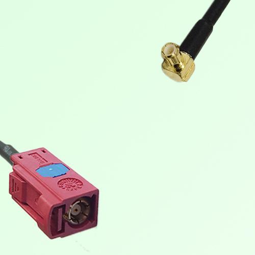 FAKRA SMB L 3002 carmin red Female Jack to MCX Male Plug RA Cable