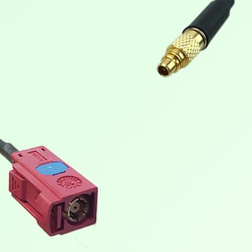 FAKRA SMB L 3002 carmin red Female Jack to MMCX Male Plug Cable