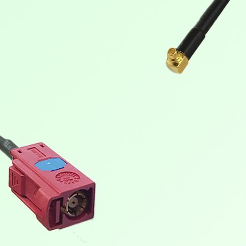 FAKRA SMB L 3002 carmin red Female Jack to MMCX Male Plug RA Cable