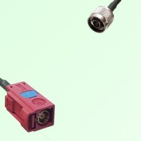 FAKRA SMB L 3002 carmin red Female Jack to N Male Plug Cable FAKRA SMB L 3002 carmin red Female Jack to N Male Plug Cable