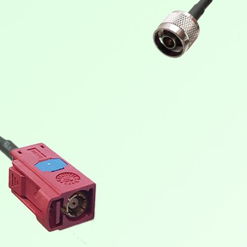 FAKRA SMB L 3002 carmin red Female Jack to N Male Plug Cable FAKRA SMB L 3002 carmin red Female Jack to N Male Plug Cable