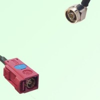 FAKRA SMB L 3002 carmin red Female Jack to N Male Plug RA Cable