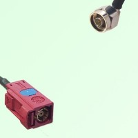 FAKRA SMB L 3002 carmin red Female Jack to N Male Plug RA Cable FAKRA SMB L 3002 carmin red Female Jack to N Male Plug RA Cable