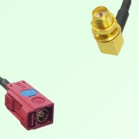 FAKRA SMB L 3002 carmin red Female to RP SMA Bulkhead Female RA Cable FAKRA SMB L 3002 carmin red Female to RP SMA Bulkhead Female RA Cable