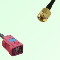 FAKRA SMB L 3002 carmin red Female Jack to RP SMA Male Plug Cable FAKRA SMB L 3002 carmin red Female Jack to RP SMA Male Plug Cable