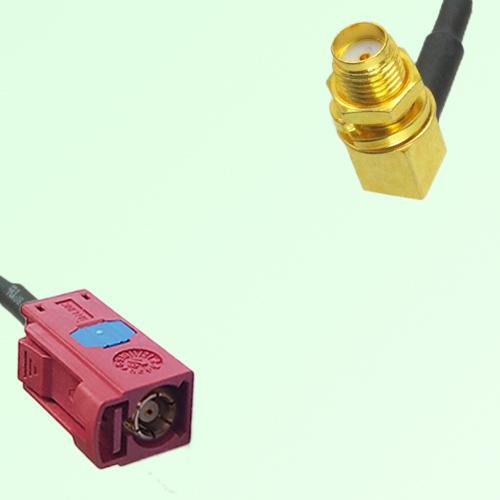 FAKRA SMB L 3002 carmin red Female to SMA Bulkhead Female RA Cable FAKRA SMB L 3002 carmin red Female to SMA Bulkhead Female RA Cable
