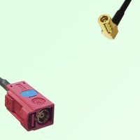 FAKRA SMB L 3002 carmin red Female Jack to SMB Female Jack RA Cable