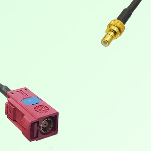 FAKRA SMB L 3002 carmin red Female Jack to SMB Male Plug Cable