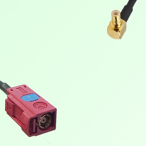 FAKRA SMB L 3002 carmin red Female Jack to SMB Male Plug RA Cable