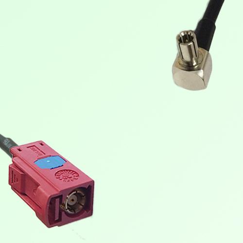 FAKRA SMB L 3002 carmin red Female Jack to TS9 Male Plug RA Cable