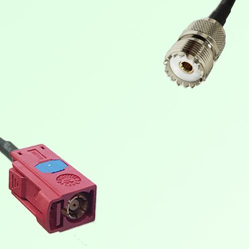 FAKRA SMB L 3002 carmin red Female Jack to UHF Female Jack Cable FAKRA SMB L 3002 carmin red Female Jack to UHF Female Jack Cable