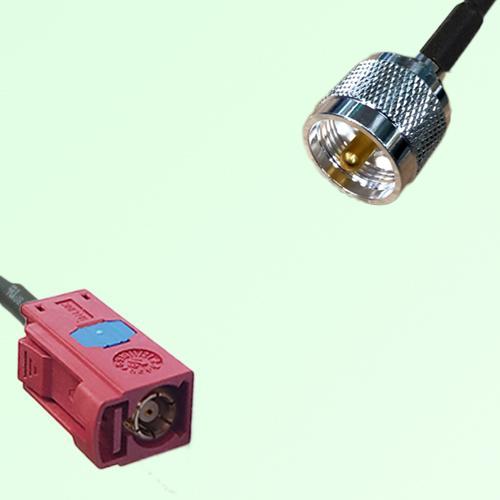 FAKRA SMB L 3002 carmin red Female Jack to UHF Male Plug Cable