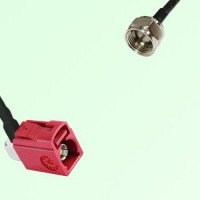 FAKRA SMB L 3002 carmin red Female Jack RA to F Male Plug Cable