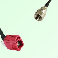 FAKRA SMB L 3002 carmin red Female Jack RA to FME Male Plug Cable
