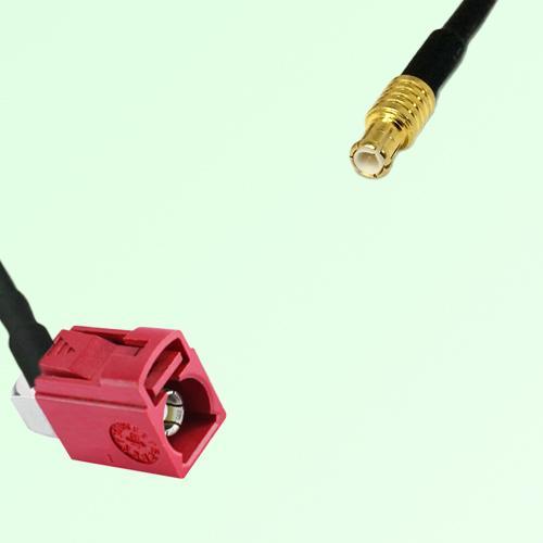 FAKRA SMB L 3002 carmin red Female Jack RA to MCX Male Plug Cable