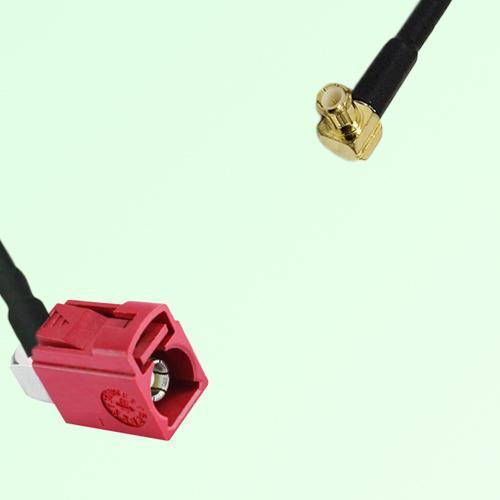 FAKRA SMB L 3002 carmin red Female Jack RA to MCX Male Plug RA Cable