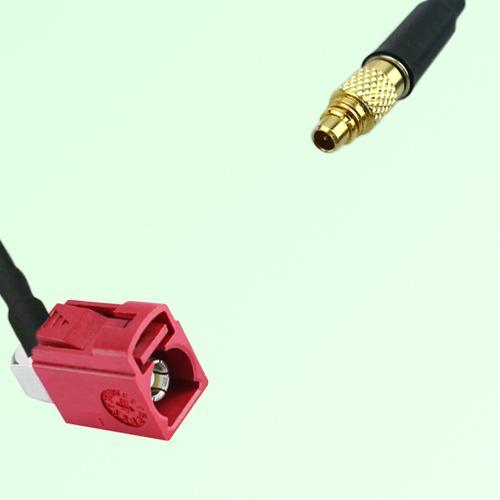 FAKRA SMB L 3002 carmin red Female Jack RA to MMCX Male Plug Cable