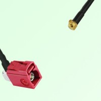 FAKRA SMB L 3002 carmin red Female Jack RA to MMCX Male Plug RA Cable FAKRA SMB L 3002 carmin red Female Jack RA to MMCX Male Plug RA Cable