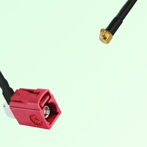 FAKRA SMB L 3002 carmin red Female Jack RA to MMCX Male Plug RA Cable