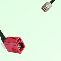 FAKRA SMB L 3002 carmin red Female Jack RA to N Female Jack Cable