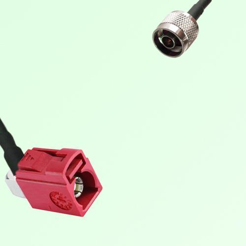 FAKRA SMB L 3002 carmin red Female Jack RA to N Male Plug Cable FAKRA SMB L 3002 carmin red Female Jack RA to N Male Plug Cable