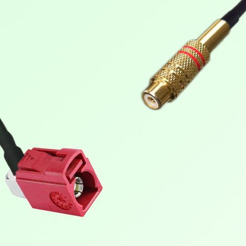 FAKRA SMB L 3002 carmin red Female Jack RA to RCA Female Jack Cable FAKRA SMB L 3002 carmin red Female Jack RA to RCA Female Jack Cable