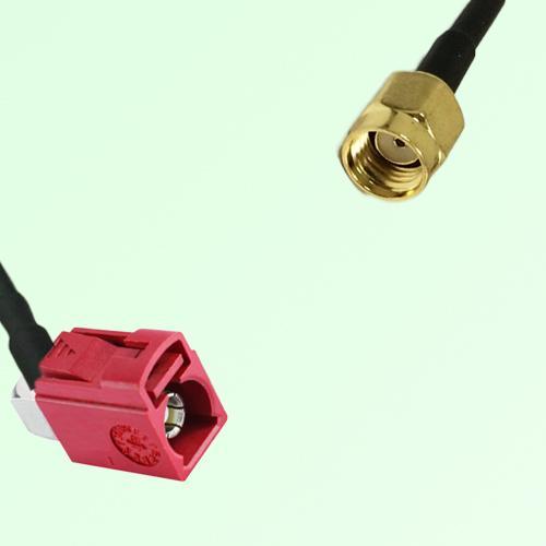 FAKRA SMB L 3002 carmin red Female Jack RA to RP SMA Male Plug Cable
