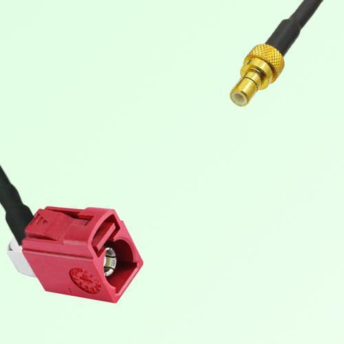 FAKRA SMB L 3002 carmin red Female Jack RA to SMB Male Plug Cable