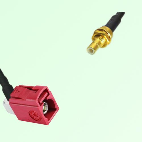 FAKRA SMB L 3002 carmin red Female Jack RA to SMB Bulkhead Male Cable FAKRA SMB L 3002 carmin red Female Jack RA to SMB Bulkhead Male Cable