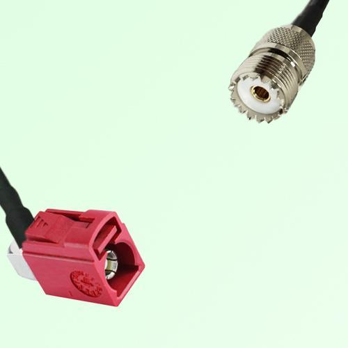 FAKRA SMB L 3002 carmin red Female Jack RA to UHF Female Jack Cable FAKRA SMB L 3002 carmin red Female Jack RA to UHF Female Jack Cable
