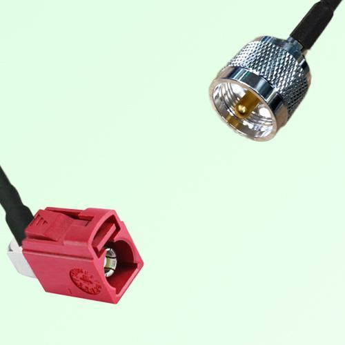 FAKRA SMB L 3002 carmin red Female Jack RA to UHF Male Plug Cable